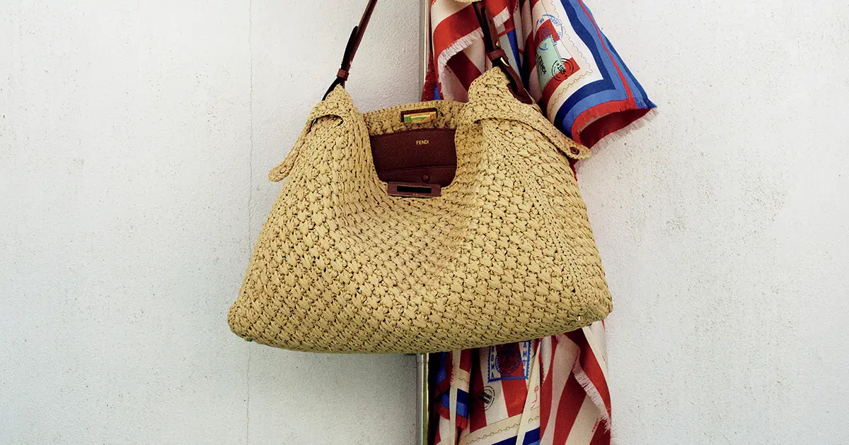 FENDI フェンディ かごバッグ 夏 ハンドバッグ フェンディのかごバッグ】持ち方自在！夏のおしゃれに欠かせない
